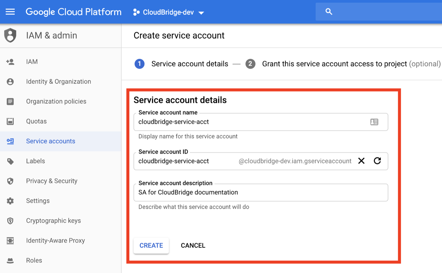 GCP Service Account 2