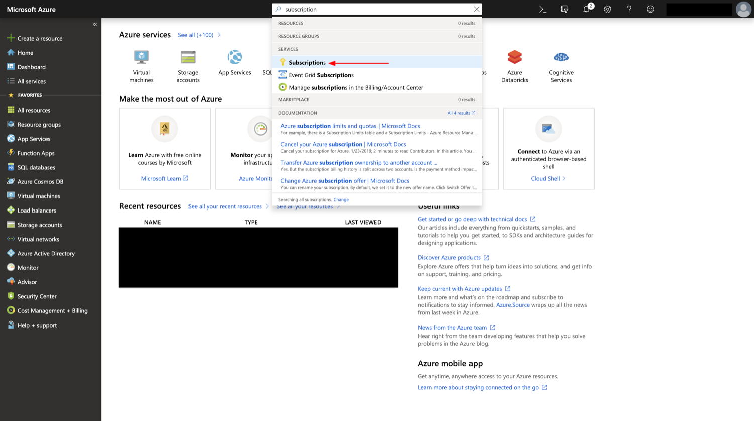 Azure Subscriptions 1